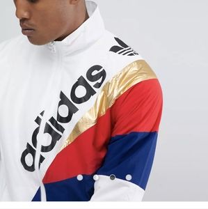 adidas Originals St Petersburg Pack Tribe Track Jacket In White BQ2014